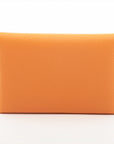 Hermes Calvi Duo Epsom Card Case Orange Silver