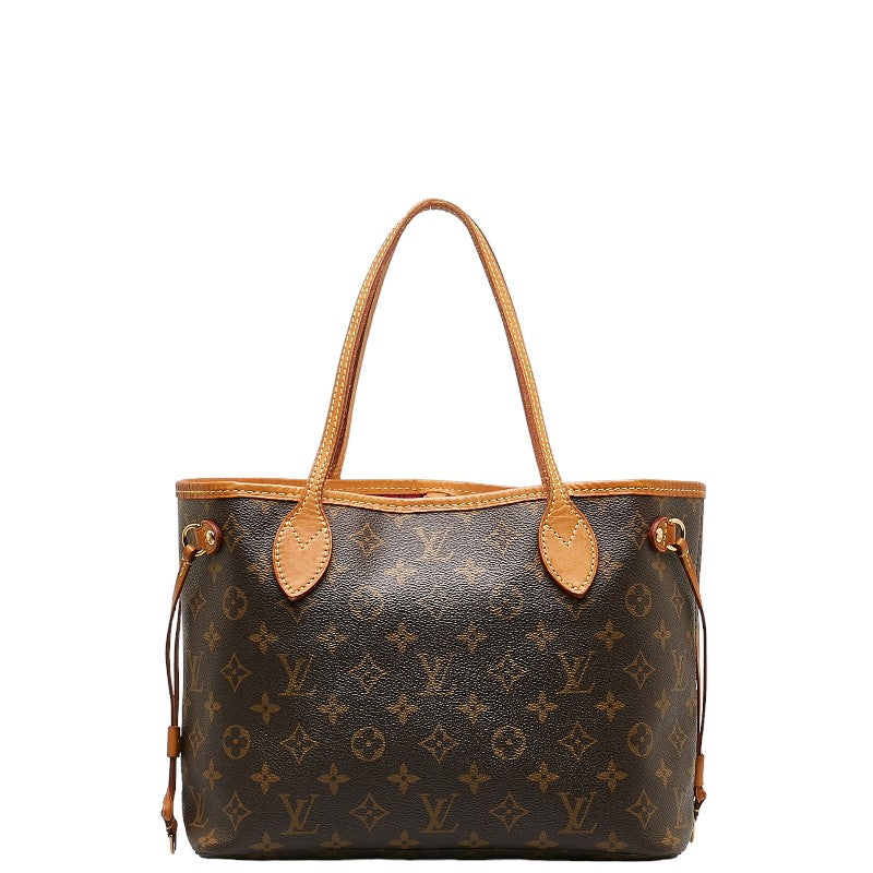 Louis Vuitton Monogram Neverfull PM Handbag M41245 Brown PVC Leather  Louis Vuitton