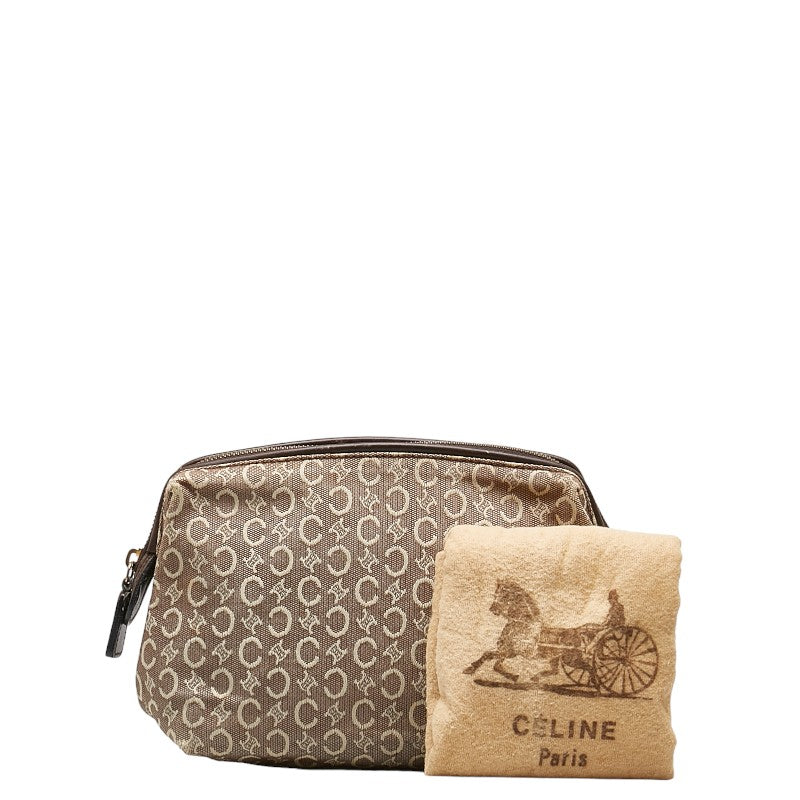 Celine Brown Macadam Pouch Bag