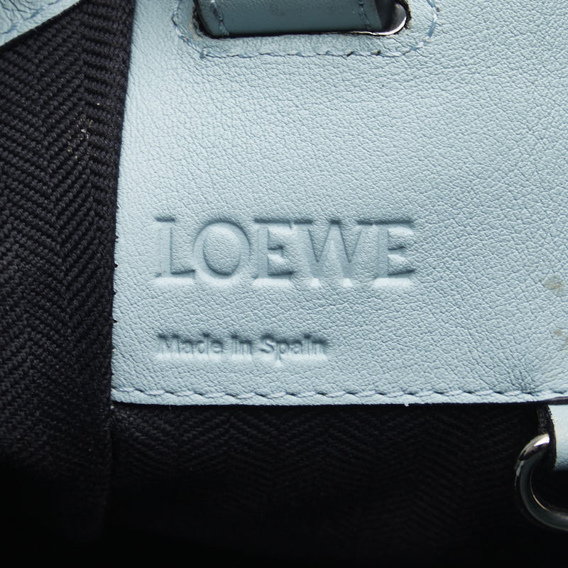 LOEWE Hammock Bag in Leather Calfskin Light Blue