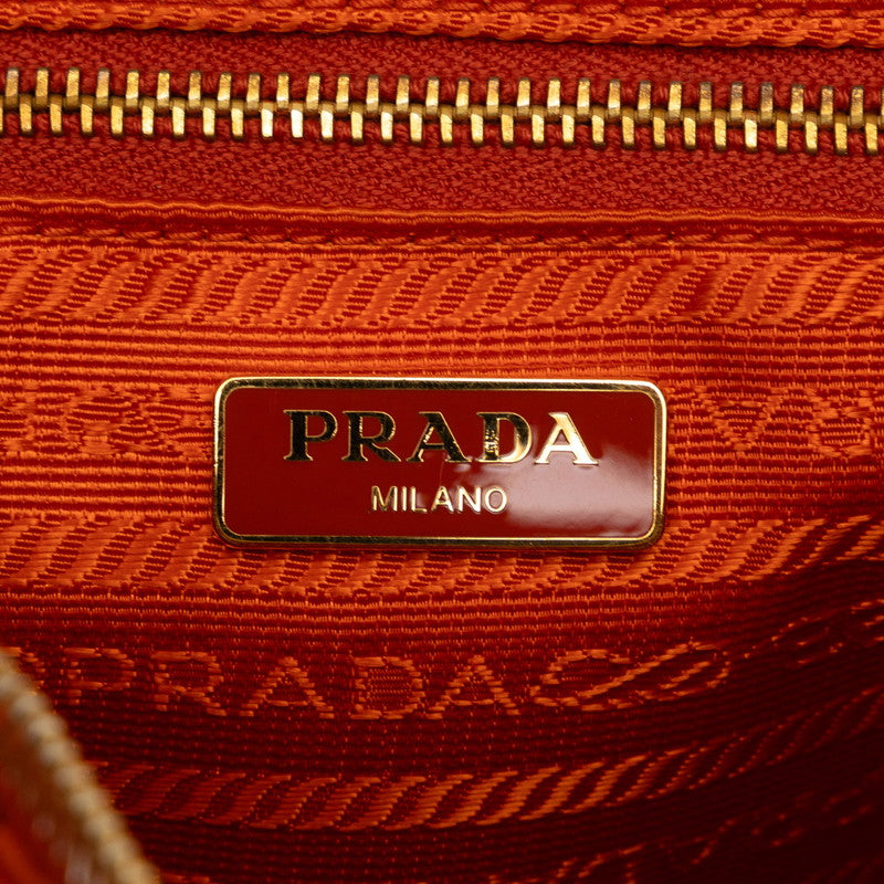 PRADA Prada Triangle Logo  BT0779 Shoulder Bag Nylon/ Orange Lady Stirling