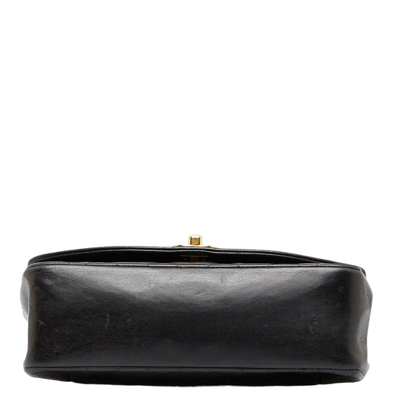 Chanel Matlasse Diana 22 Chain Shoulder Bag Black Lambskin Women&#39;s