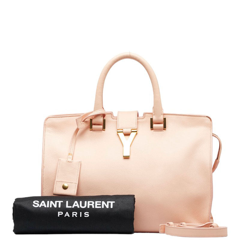 Saint Laurent Cabas Tote in Calf Leather Pink 331210