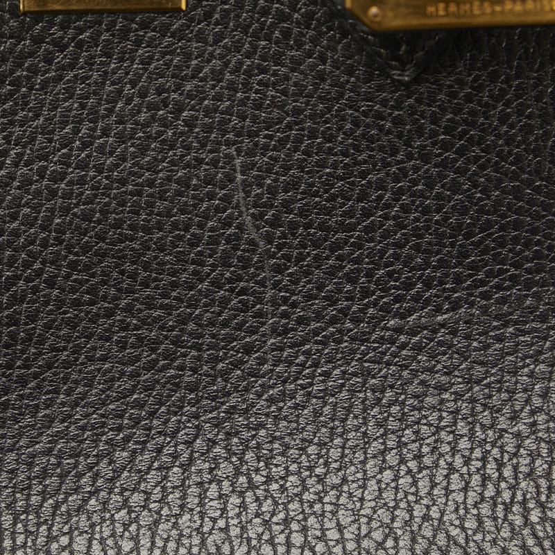 Hermes Birkin 35 Handbag Black Ardenne  Hermes