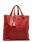 PRADA Prada Vitello Phoenix 1BG865 Handbags Leather Red 's Handbags