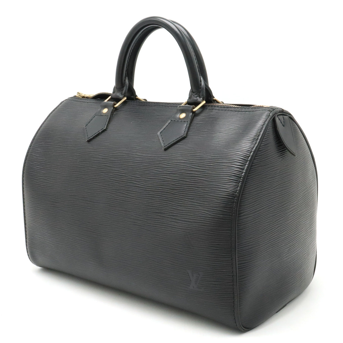 Louis Vuitton Louis Vuitton Epic Speed 30 Boston Bag Black Black Black Gold  M43002