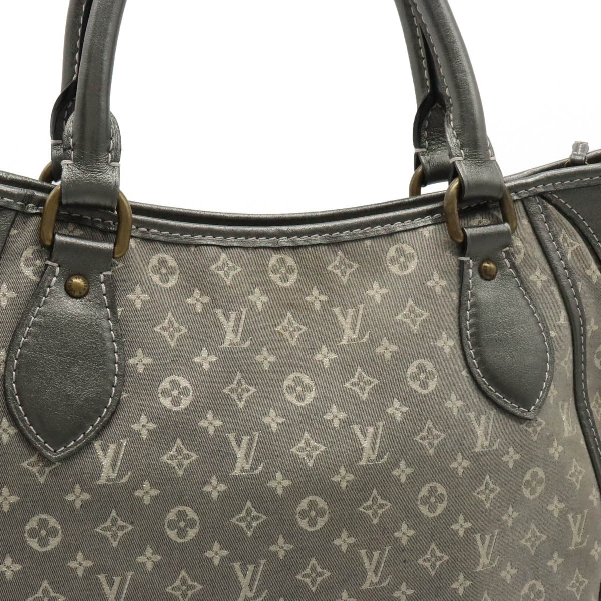 Louis Vuitton Monograms Miniature Buzz Angel Shoulder Bag 2WAY Handbag Platinum Gray M95622