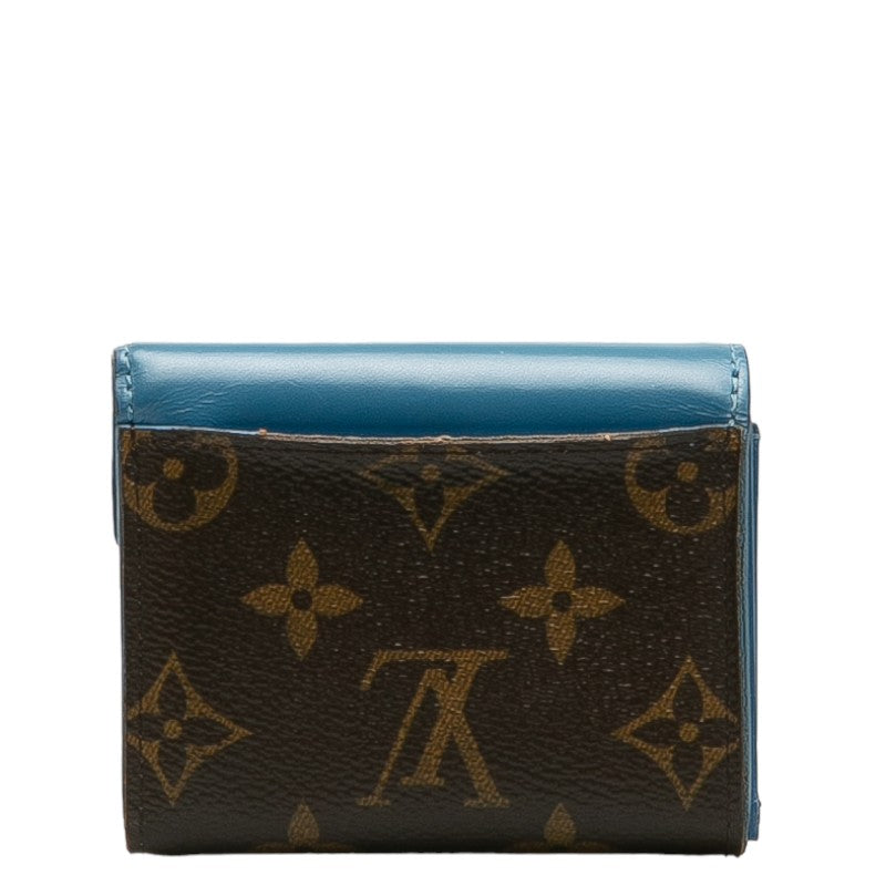 Louis Vuitton Monogram M63881 Long Wallet PVC/Leather Blue-Jean Brown