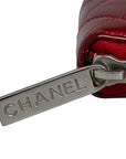 Chanel Brilliant Mattress Cocomark Roundfasner Long Wallet Red Emmeline Carf  CHANEL