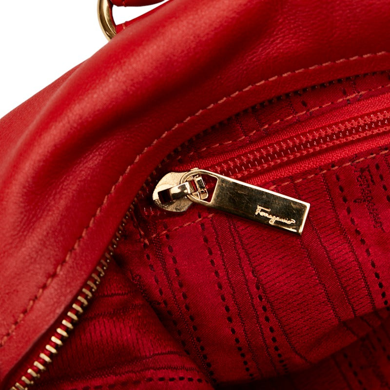 Salvatore Ferragamo Salvatore Ferragamo Gantiini Handbags Leather Red &#39;s Eyes