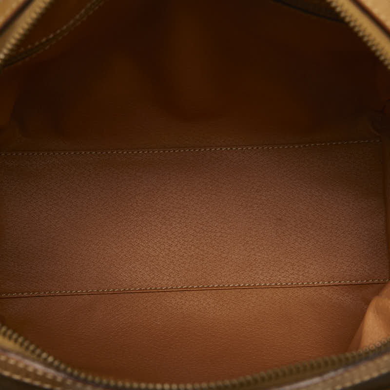 Celine Macadame Mini Boston Shoulder Bag 2WAY Brown PVC Leather  Celine