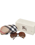 Burberry Square Sunscreen B4126-A Brown Plastic Lady Burberry