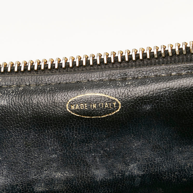 Chanel Cocomark Vanity Bag Handbag Black Leather  Chanel