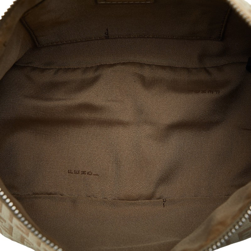 Fendi  Handbags Porch 8BR267 Beige Canvas Leather  Fendi