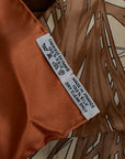Hermes Carré 90 URBAN DES REINES Princess Turban Scarf Orange Multicolor Silk  Hermes