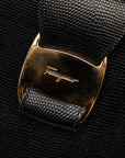 Salvatore Ferragamo Villa Handbags AQ-21 8252 Black Gold Leather  Salvatore Ferragamo