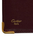 Cartier Masterline Long Wallet Wine Red Bordeaux Leather  Cartier