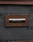 Burberry Business Bag Briefcase Paper Bag Brown Leather Men's BURBERRY