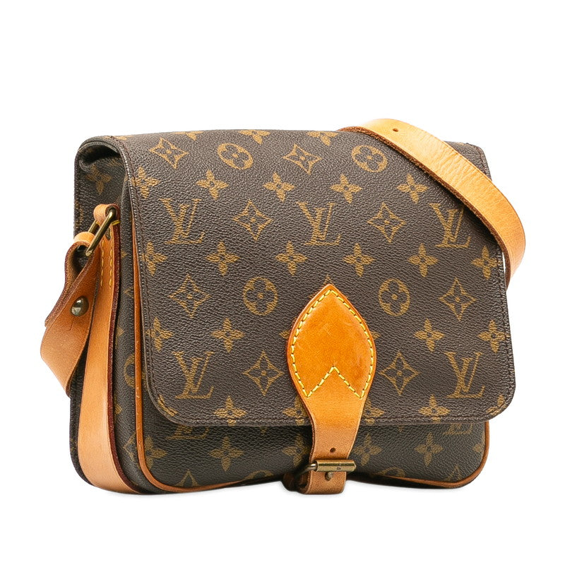 Louis Vuitton Monogram Cartesier 22 Slipper Shoulder Bag M51253 Brown PVC Leather  Louis Vuitton