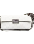 LOEWE Anagram Shoulder Bag in Leather White Ladies