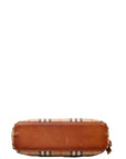 Barbary Nova Check  One-Shoulder Bag Beige Canvas Leather  BURBERRY