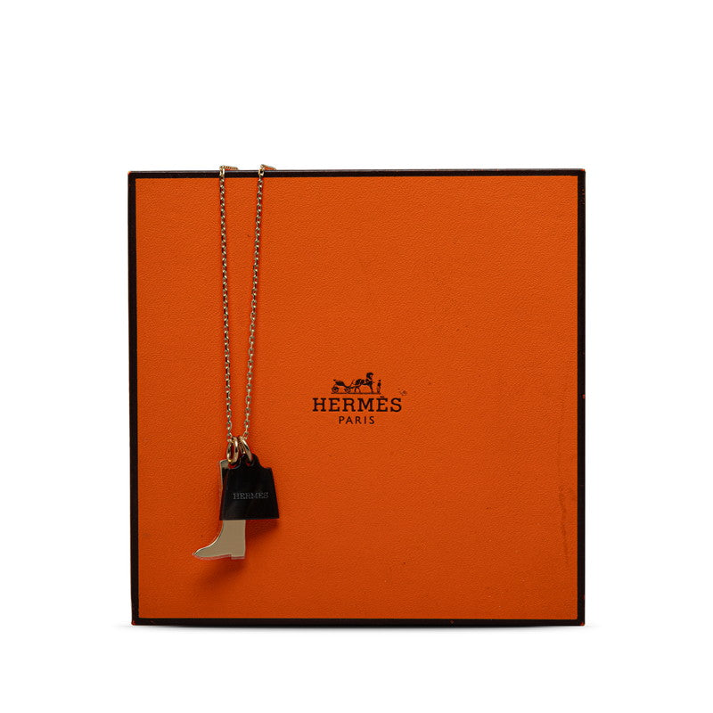 Hermes Amulet Maroe PM Boots Bag Motif Necklace Gold Black Mackie Buffalo Horn  Hermes  Bottle Bag []