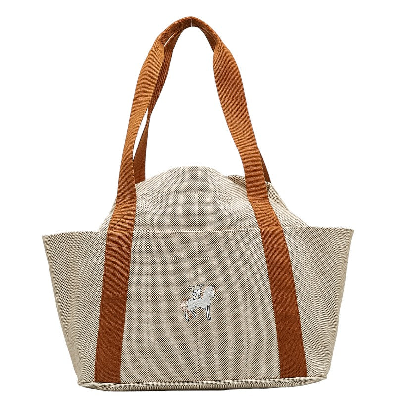 Hermes Cabriolet Handbag Mother&#39;s Bag Brown Beige Twilight Ash  Hermes