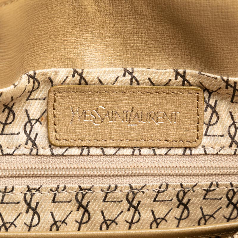 Saint Laurent Vintage Shoulder Bag in Leather Brown