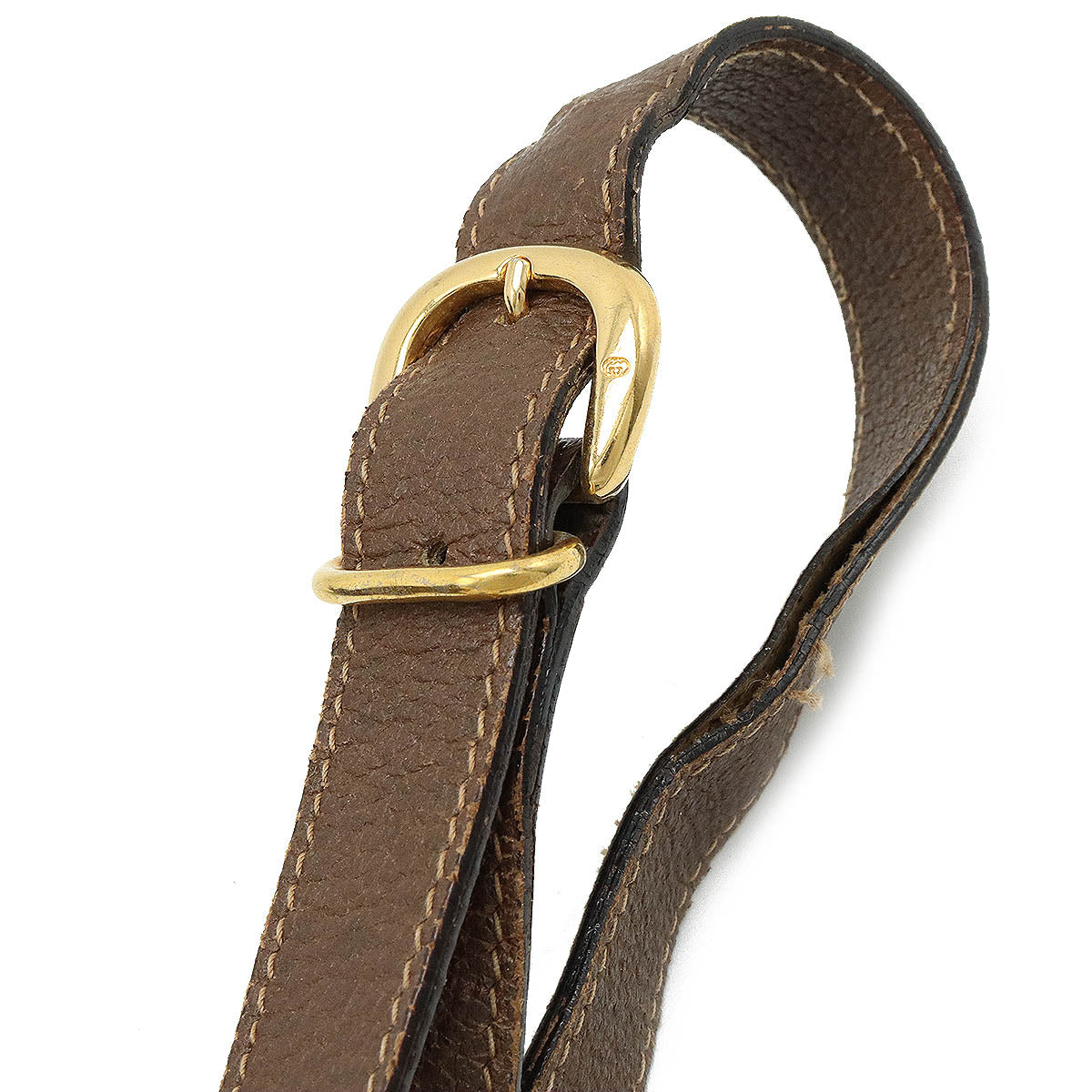 Gucci Gucci Old Gucci GG Plus Shoulder Bag Handle Bag Leather Beige Mocha Brown Gold  001.115.6179