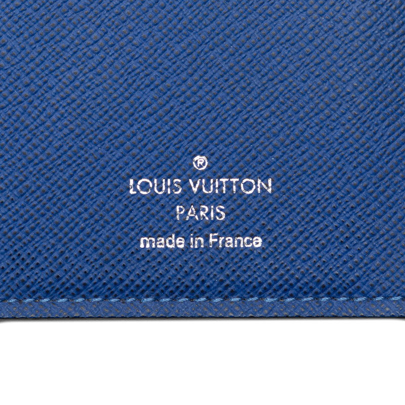 Louis Vuitton Tiger Portfolio Braza Long Wallet M30559 Cobalt Blue Black Leather Men Louis Vuitton