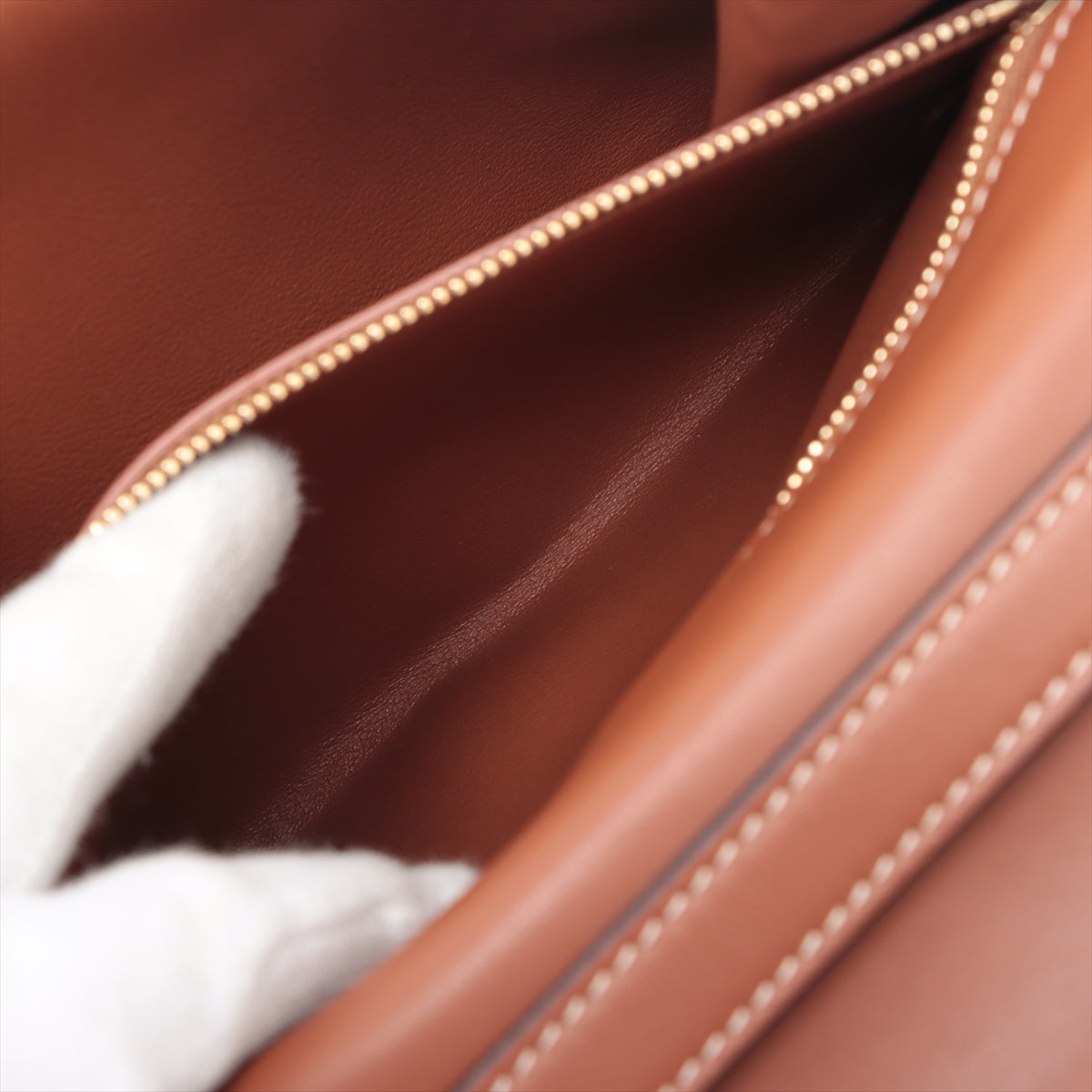 Celine Tabumedium Leather Shoulder Bag Brown