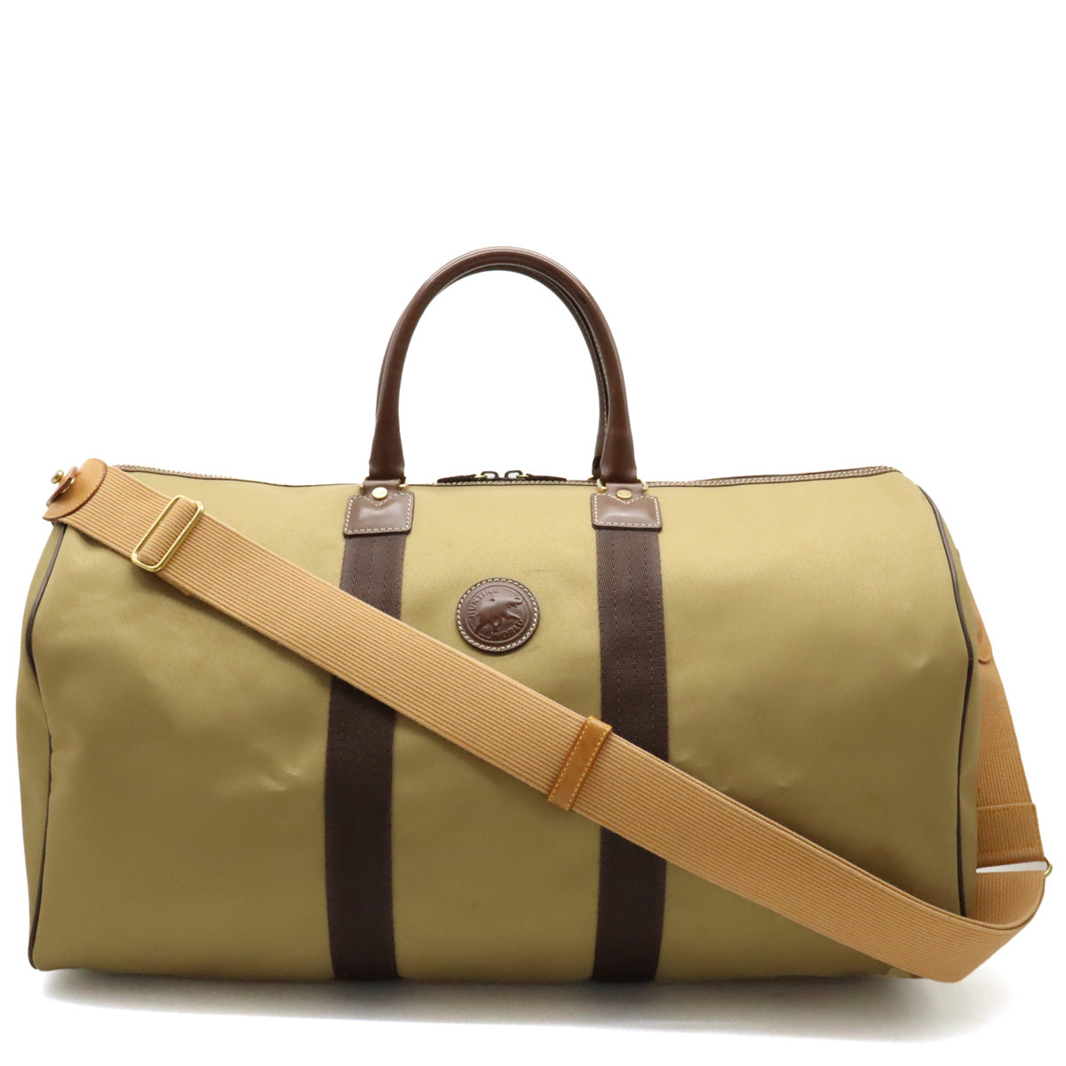HUNTING WORLD Hunting World Sapphire Boston Bag Travel Bag 2WAY Shoulder Bag Canvas Leather Karki Brown