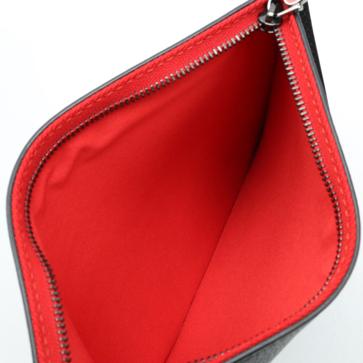 Christian Louboutin Christian Lubtan Kabbata Small Toast Bag Leather Shoulder Bag with Black Red  3205219 CM53