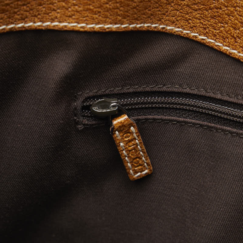 Gucci GG Monogram Tote Shoulder Handbag Canvas/Leather Beige