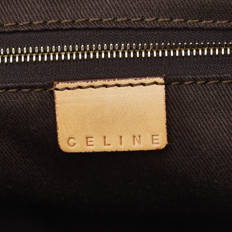 Celine Macadam Tote Bag Handbag Brown PVC  Celine