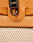 Hermes Herbag AdPM Rucksack Backpack Beige Canvas Leather  HERME