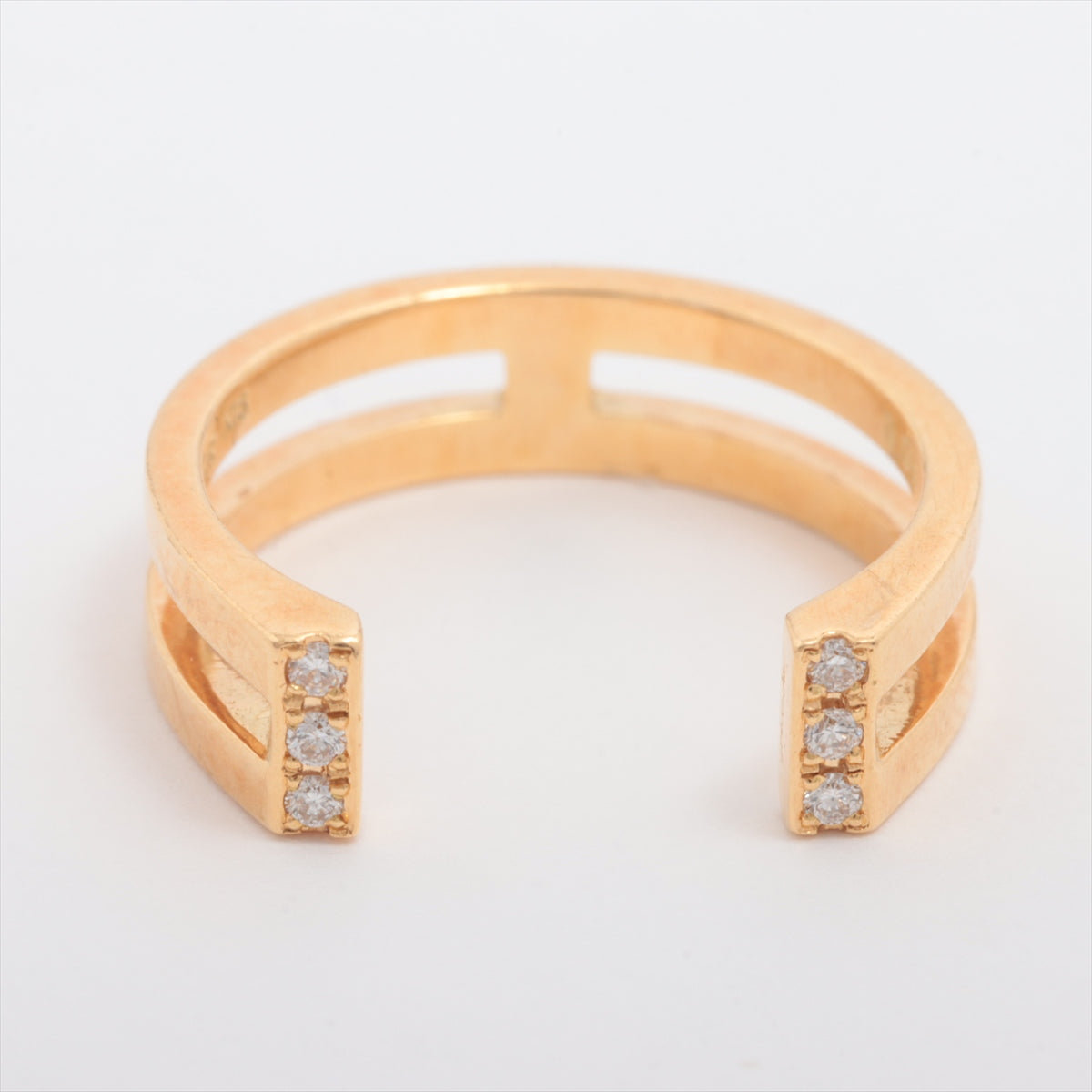 Arc Diamond Ring K18 (YG) 2.3 g 0.03 N