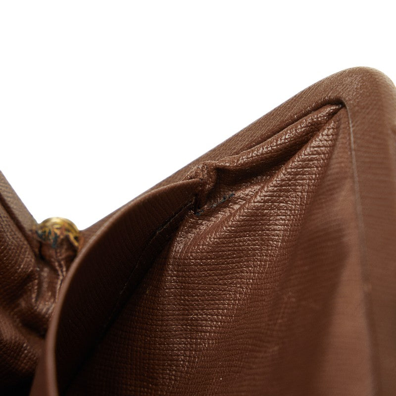 Burberry Check Closed Shoulder Bag Karki Brown Canvas Leather  BURBERRY