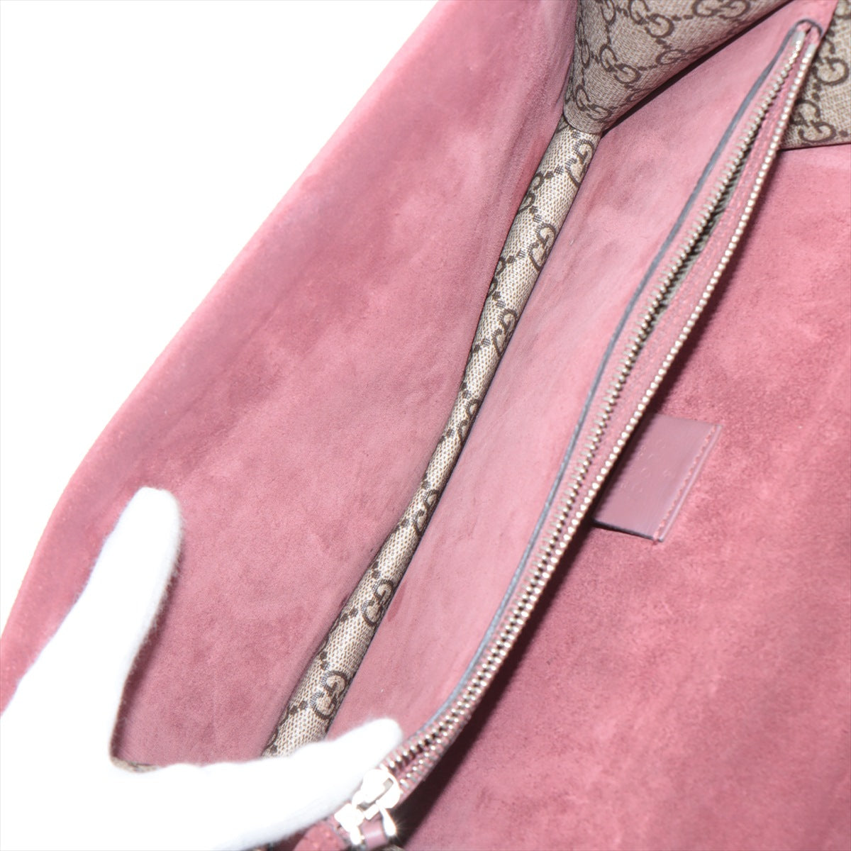 Gucci GG Bloom&#39;s Dionysus PVC Chain Shoulder Bag Beige× Pink 400249