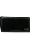 Fendi Double Folded Wallet 2266 Black Leather  Fendi