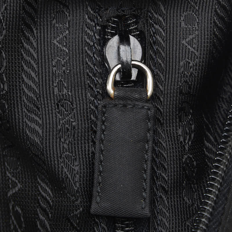 Prada One-School Handbag Black Nylon Lady Prada
