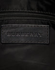 Burberry Check Bag Black Gr Nylon Leather Lady BURBERRY