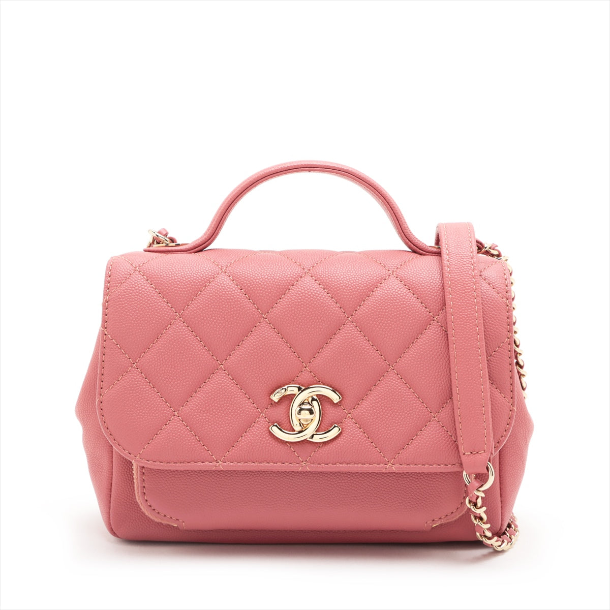 Chanel Mattress Caviar Skin 2WAY Handbag Pink Gold  28th Floor