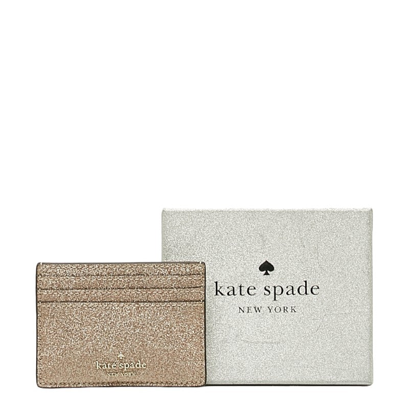 Kate Spade Tinsell Gritter Cardcase Passport Cardcase K9261 Rose Gold Leather  Kate Spade