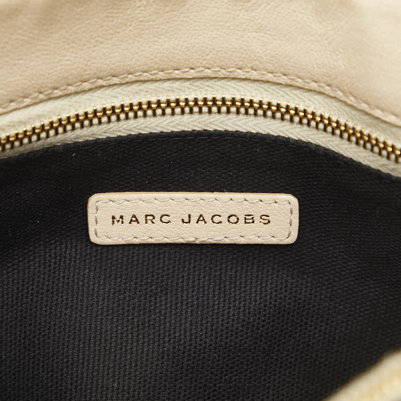 Mark Jacobs  Stitch Gold  Chain Shoulder Bag Beige Leather Ladies MARC JACOBS