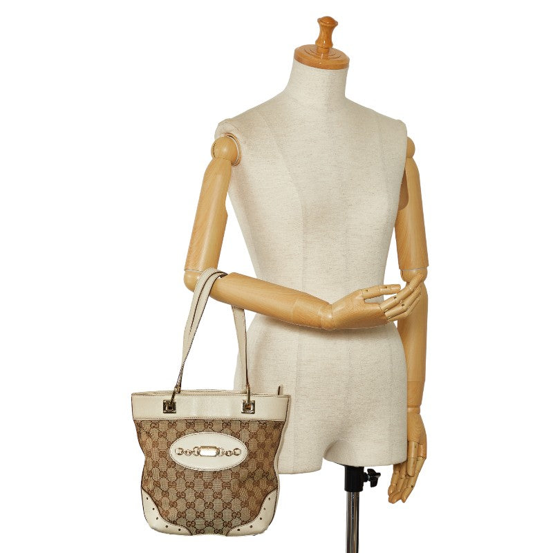 Gucci White GG Handbag