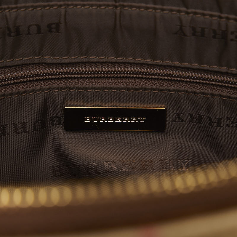 Burberry Nova Check  One-Shoulder Bag Beige Canvas Leather  BURBERRY