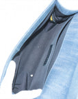 Chanel Blue Denim Chain Shoulder Bag
