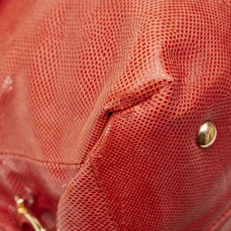 Salvatore Ferragamo Garcinia Sia Handbag Shoulder Bag 2WAY Red Leather  Salvatore Ferragamo