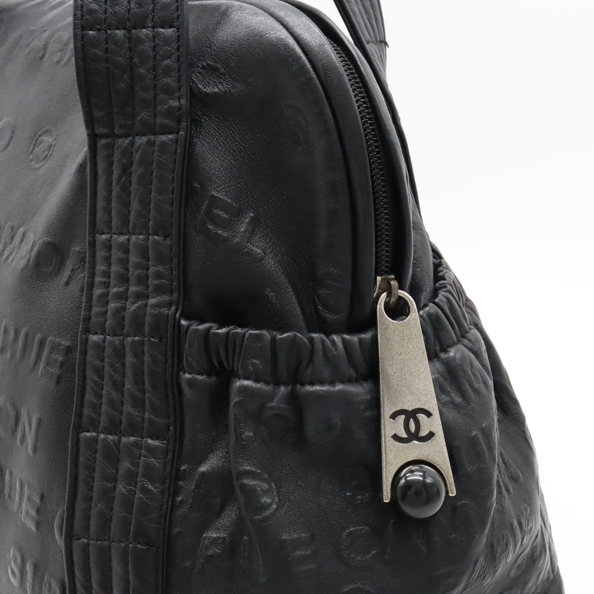 Chanel Unlimited Logo Mini Boston Bag  Bag Shoulder Bag Shoulder Bag Black Black A46123